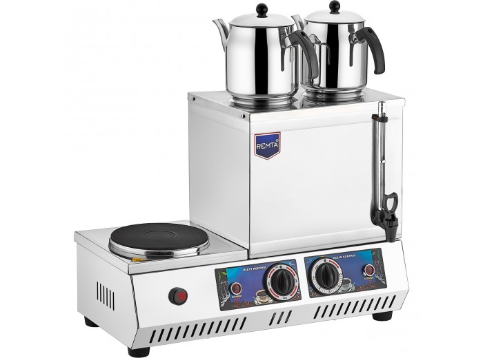 REMTA K31(A) ÇİFT DEMLİKLİ PLEYTLİ ELEKTRİKLİ ÇAY OCAĞI 14 LT.