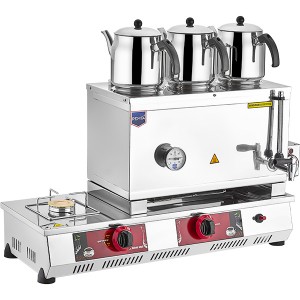 REMTA N13(E) 55 MODEL 3 DEMLİKLİ GAZLI (E) VE ELEKTRİKLİ ÇAY OCAĞI 34LT.