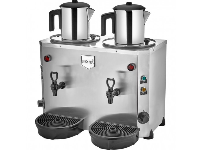 REMTA DE15 ÇİFT DEMLİKLİ JUMBO ÇAY MAKİNASI 9+9 LT. REMTA DE15 ÇİFT DEMLİKLİ JUMBO ÇAY MAKİNASI 9+9 LT.