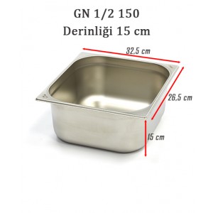 1/2-150 STANDART GN GASTRONOM KÜVET 1/2-150 STANDART GN GASTRONOM KÜVET