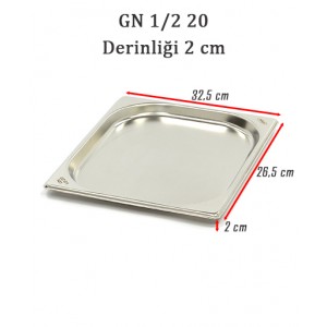 1/2-20 STANDART GN GASTRONOM KÜVET 1/2-20 STANDART GN GASTRONOM KÜVET