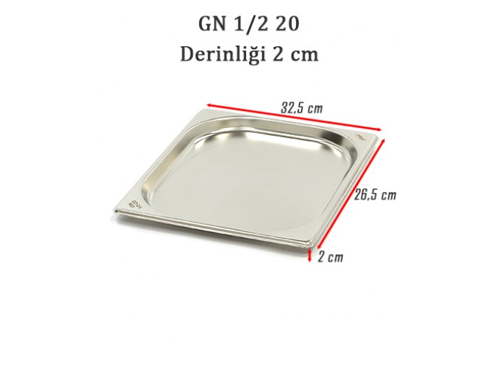 1/2-20 STANDART GN GASTRONOM KÜVET 1/2-20 STANDART GN GASTRONOM KÜVET