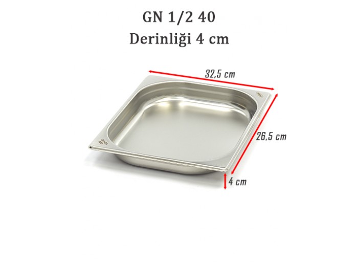 1/2-40 STANDART GN GASTRONOM KÜVET
