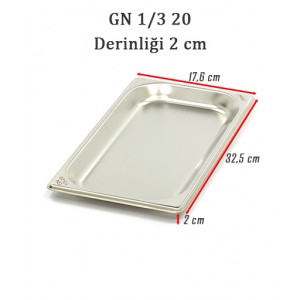 1/3-20 STANDART GN GASTRONOM KÜVET 1/3-20 STANDART GN GASTRONOM KÜVET