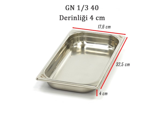 1/3-40 STANDART GN GASTRONOM KÜVET