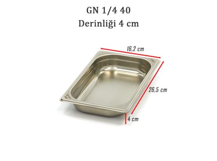 1/4-40 STANDART GN GASTRONOM KÜVET