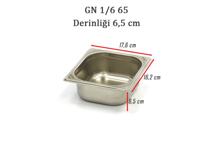 1/6-65 STANDART GN GASTRONOM KÜVET