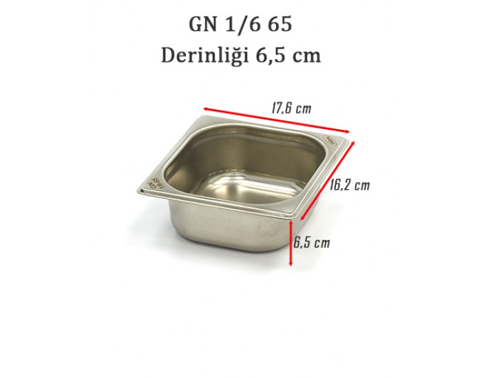 1/6-65 STANDART GN GASTRONOM KÜVET