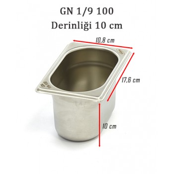 1/9-100 STANDART GN GASTRONOM KÜVET 1/9-100 STANDART GN GASTRONOM KÜVET