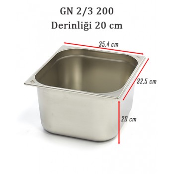 2/3-200 STANDART GN GASTRONOM KÜVET 2/3-200 STANDART GN GASTRONOM KÜVET