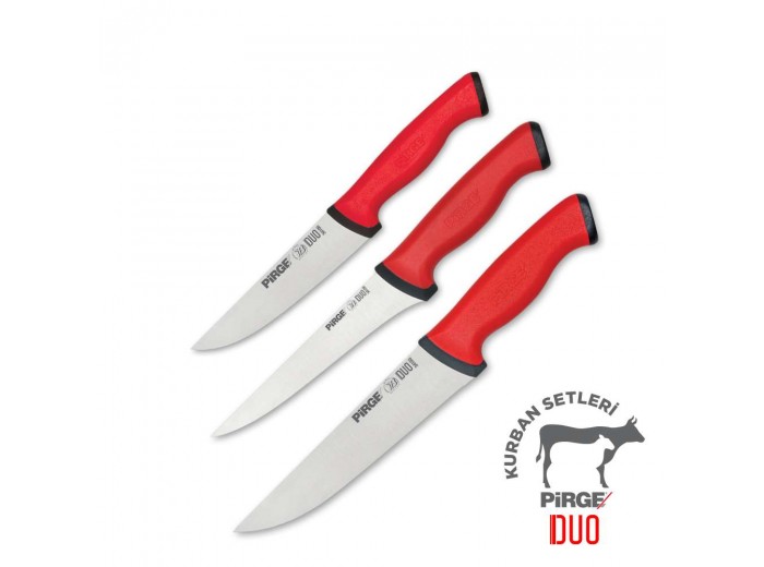 PİRGE DUO PROFESYONEL KASAP KURBAN BIÇAK SETİ