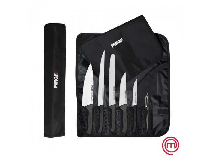 PİRGE ECCO ŞEF ÇANTALI BIÇAK SETİ 6 PARÇA