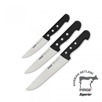 PİRGE SUPERİOR KURBAN BIÇAK SETİ 3'LÜ PİRGE SUPERİOR KURBAN BIÇAK SETİ 3'LÜ