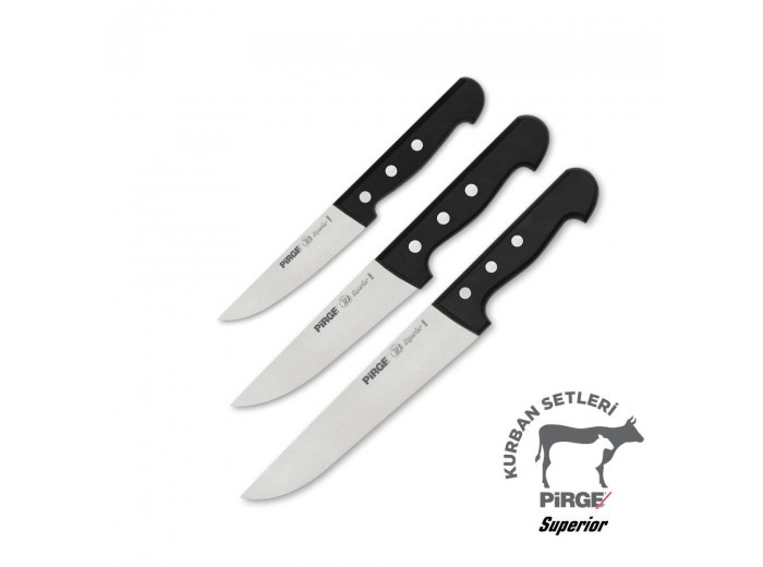 PİRGE SUPERİOR KURBAN BIÇAK SETİ 3'LÜ