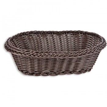 İNCE OVAL SEPET 24x17x7 CM KOYU KAHVE İNCE OVAL SEPET 24x17x7 CM KOYU KAHVE