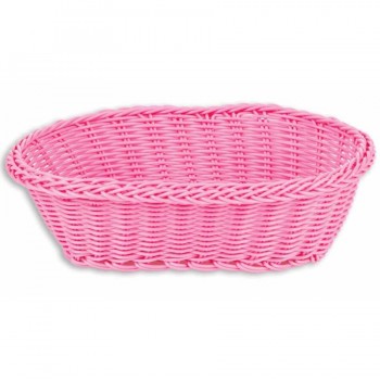 İNCE OVAL SEPET 24x17x7 CM PEMBE İNCE OVAL SEPET 24x17x7 CM PEMBE
