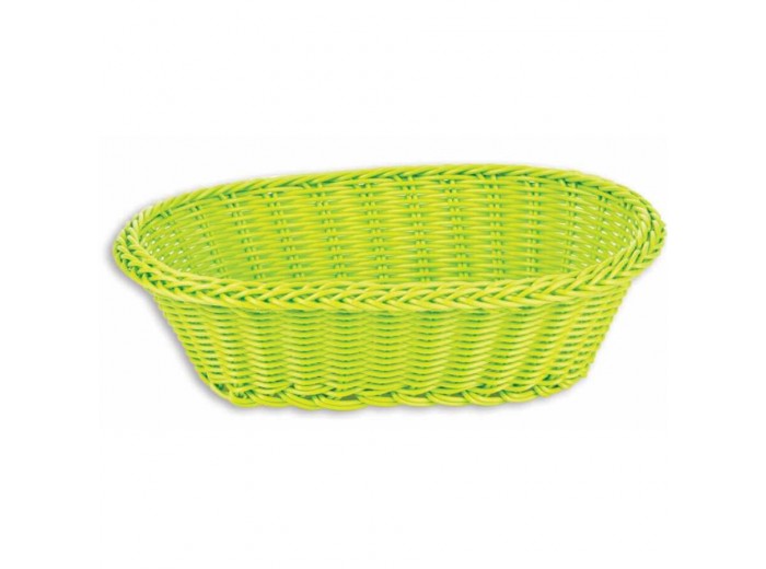 İNCE OVAL SEPET 24x17x7 CM YEŞİL