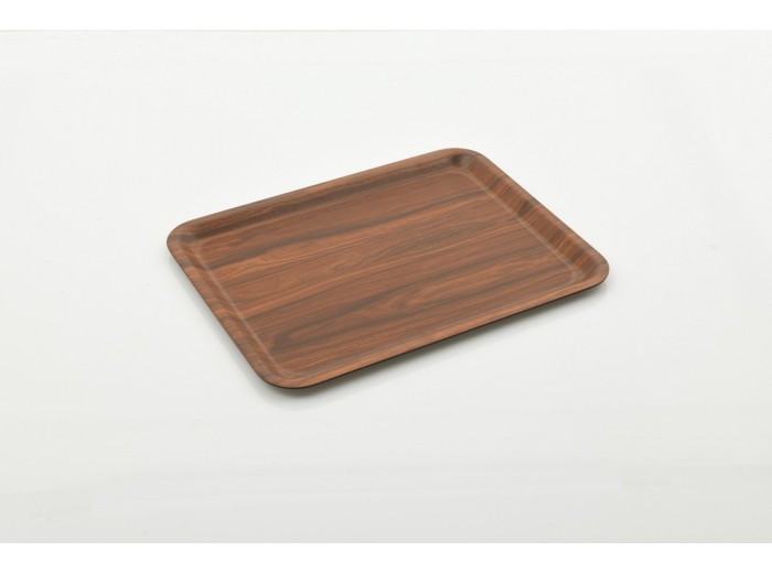 KAYMAZ CEVİZ LAMİNE KAYMAZ YÜZEY TEPSİ 36X46