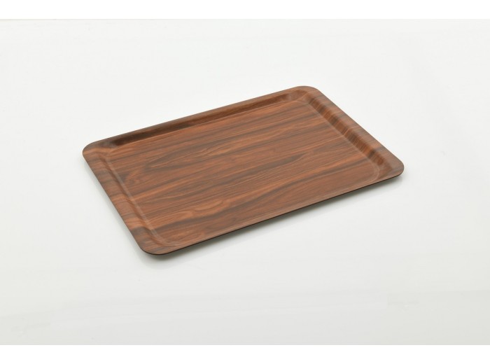 KAYMAZ CEVİZ LAMİNE KAYMAZ YÜZEY TEPSİ 37X53