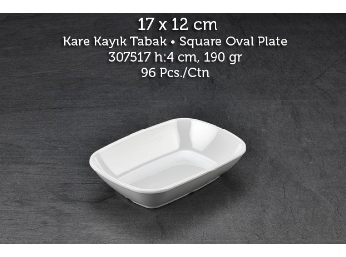 TUVA THERM INTERNATİONAL 17x12 CM KARE KAYIK TABAK TUVA THERM INTERNATİONAL 17x12 CM KARE KAYIK TABAK
