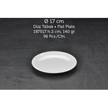 TUVA THERM INTERNATİONAL 17 CM DÜZ TABAK TUVA THERM INTERNATİONAL 17 CM DÜZ TABAK