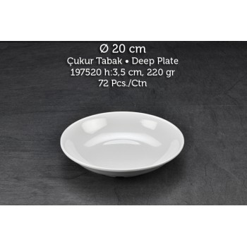 TUVA THERM INTERNATİONAL 20 CM ÇUKUR TABAK TUVA THERM INTERNATİONAL 20 CM ÇUKUR TABAK