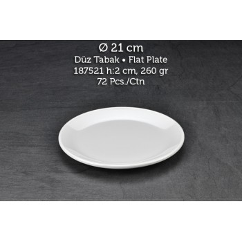 TUVA THERM INTERNATİONAL 21 CM DÜZ TABAK TUVA THERM INTERNATİONAL 21 CM DÜZ TABAK