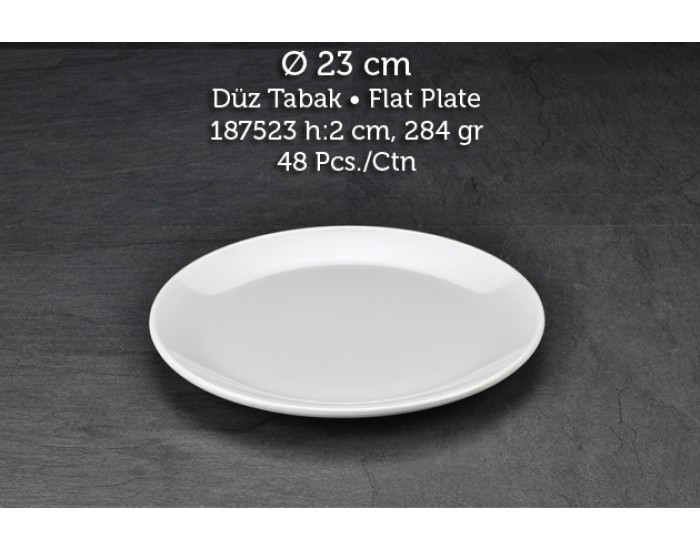 TUVA THERM INTERNATİONAL 23 CM DÜZ TABAK