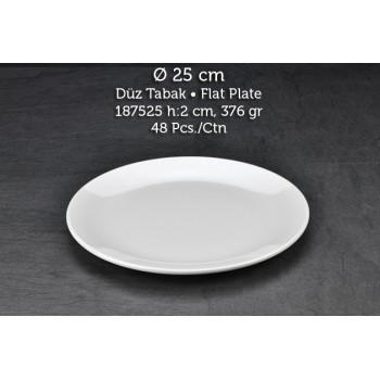 TUVA THERM INTERNATİONAL 25 CM DÜZ TABAK TUVA THERM INTERNATİONAL 25 CM DÜZ TABAK