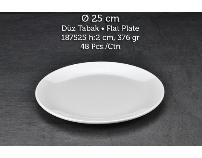 TUVA THERM INTERNATİONAL 25 CM DÜZ TABAK