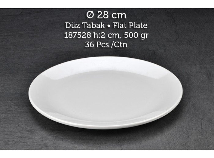 TUVA THERM INTERNATİONAL 28 CM DÜZ TABAK