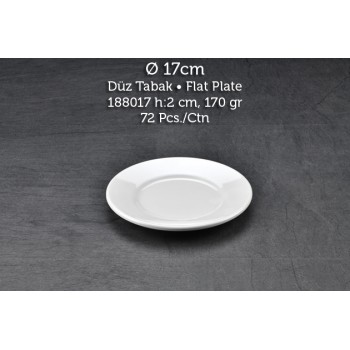 TUVA THERM KLASİK 17 CM DÜZ TABAK TUVA THERM KLASİK 17 CM DÜZ TABAK