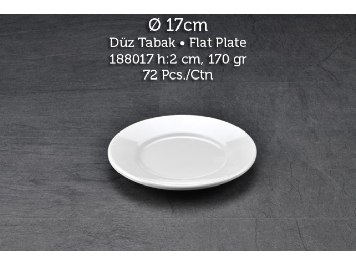 TUVA THERM KLASİK 17 CM DÜZ TABAK