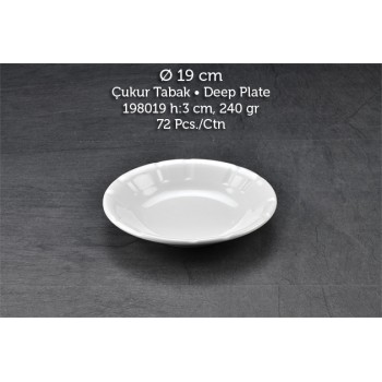 TUVA THERM KLASİK 19 CM ÇUKUR TABAK TUVA THERM KLASİK 19 CM ÇUKUR TABAK