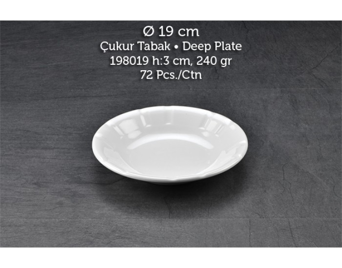 TUVA THERM KLASİK 19 CM ÇUKUR TABAK