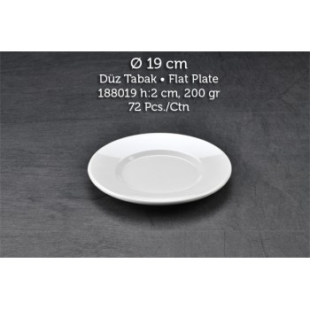 TUVA THERM KLASİK 19 CM DÜZ TABAK TUVA THERM KLASİK 19 CM DÜZ TABAK