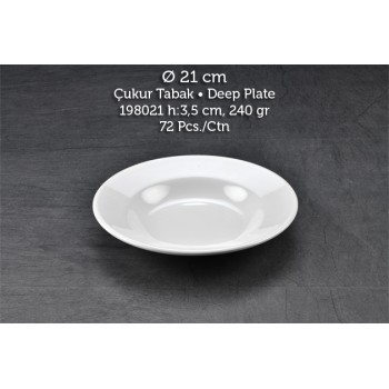 TUVA THERM KLASİK 21 CM ÇUKUR TABAK TUVA THERM KLASİK 21 CM ÇUKUR TABAK