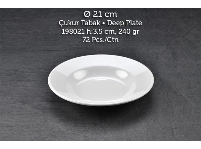 TUVA THERM KLASİK 21 CM ÇUKUR TABAK