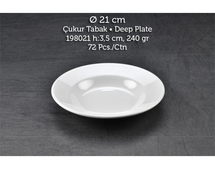 TUVA THERM KLASİK 21 CM ÇUKUR TABAK