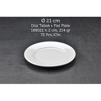 TUVA THERM KLASİK 21 CM DÜZ TABAK TUVA THERM KLASİK 21 CM DÜZ TABAK