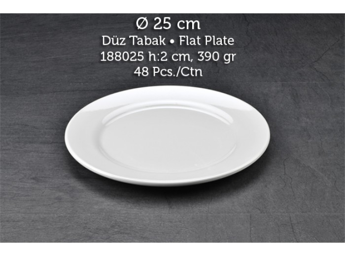 TUVA THERM KLASİK 25 CM DÜZ TABAK