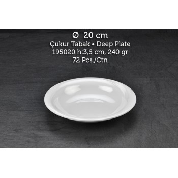 TUVA THERM WİNGS 20 CM ÇUKUR TABAK TUVA THERM WİNGS 20 CM ÇUKUR TABAK