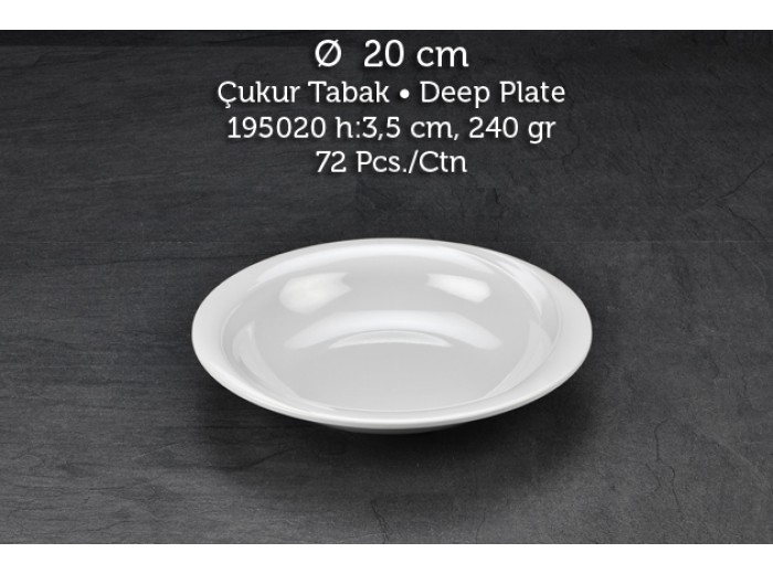 TUVA THERM WİNGS 20 CM ÇUKUR TABAK