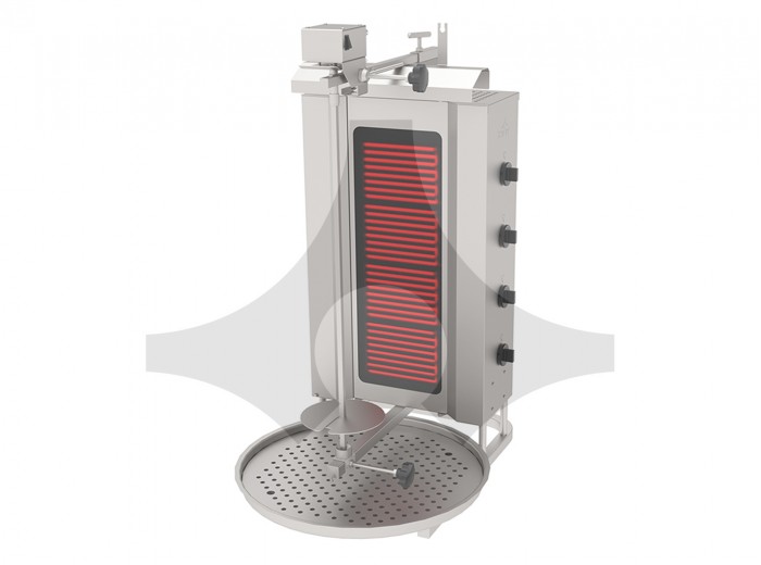 ATALAY DÖNER OCAĞI ELEKTRİKLİ ADE-4U 4 GÖZLÜ ÜSTTEN MOTORLU