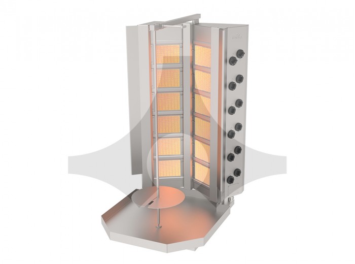 ATALAY DÖNER OCAĞI ADG-12S GAZLI 12 GÖZLÜ SABİT