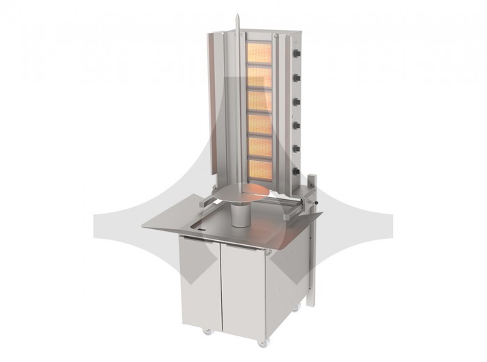 ATALAY DÖNER MAKİNESİ ADG-6D DUVARA MONTE GAZLI 6 GÖZLÜ ATALAY DÖNER MAKİNESİ ADG-6D DUVARA MONTE GAZLI 6 GÖZLÜ