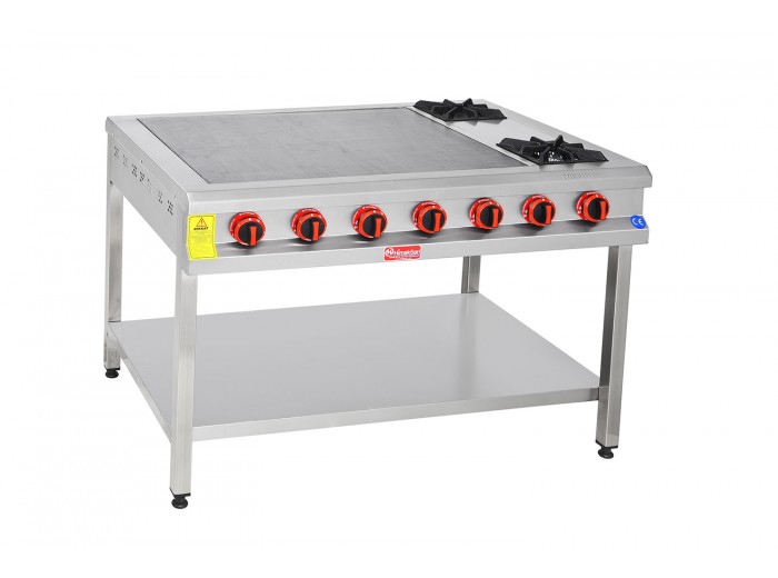 HİMAKSAN LPG'Lİ TABAN RAFLI BAZLAMA OCAĞI 120X80X85 HMK-BZTBOG120 CE