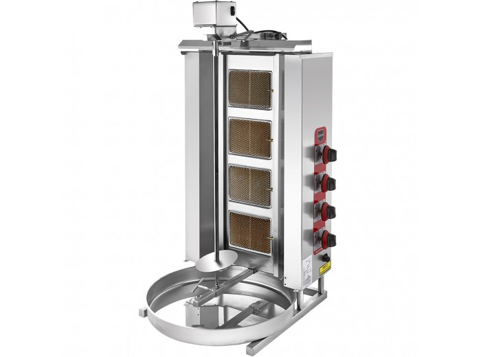 REMTA D08(M) 4 RADYANLI ÜSTTEN MOTORLU GAZLI (CE) DÖNER OCAĞI