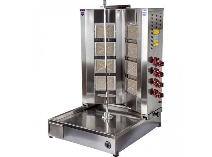 REMTA 8 RADYANLI ALTTAN MOTORLU V MODEL GAZLI CE BELGELI DÖNER OCAĞI D14 (A)