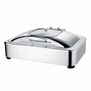 CHAFING DISH DÖRTGEN HİDROLİK KAPAK 9 L 1/1 GÖMME (CDH-9G) CHAFING DISH DÖRTGEN HİDROLİK KAPAK 9 L 1/1 GÖMME (CDH-9G)